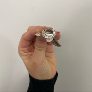NWT Anthropologie Rhinestone Statement Ring